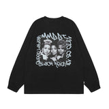 Men's Long Sleeve Shirt Long Sleeve Bottoming T-shirt Men's and Women's Vintage All-Match Long Sleeve