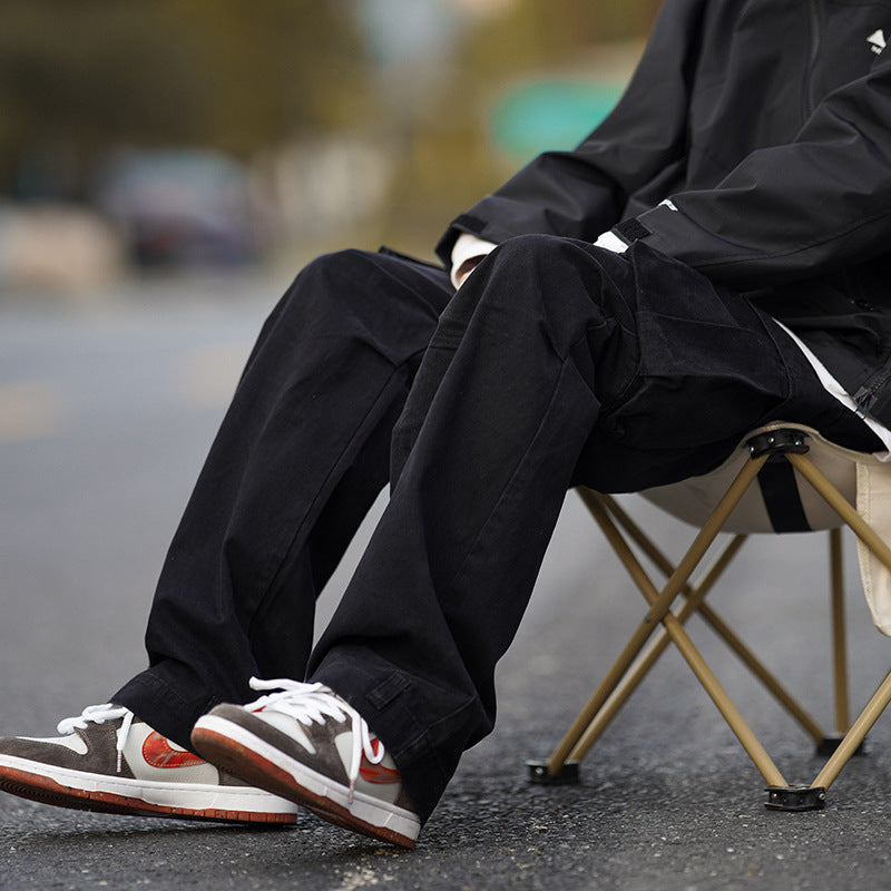 Men Sweatpants Men Spring and Autumn Fashion Brand Baggy Straight Trousers Casual