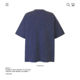 American vintage street T-shirt pure cotton men's and women's summer loose