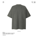 American vintage street T-shirt pure cotton retro men's and women's summer loose