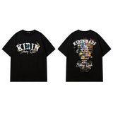 Men T Shirt Sweet Cool Bunny Printed Short Sleeve T-shirt Men and Women Couple Retro