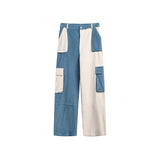 Unisex Sweatpants Patchwork Casual Pants Fashion Brand Loose