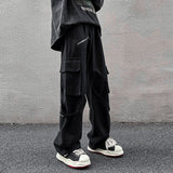 Men Sweatpants Men's Autumn Loose Wide-Leg Straight Trousers Fashion Brand Retro Casual