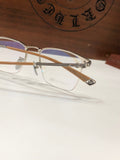 CHH Chrome Hearts Glasses Simple and stylish half-frame titanium frame glasses frame