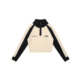 Women Sweater Splicing Knitwear Women's Autumn Leisure Long Sleeve