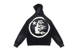 HS Hoodie Vintage Distressed Crack Print