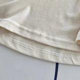 Women T-Shirt Long Sleeve T-shirt Female Contrast Color Slim Fit Autumn Winter Coat