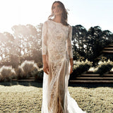 Slutty Wedding Dress Spring and Summer Dress Wedding Dress round Neck