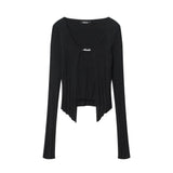Women Sweater Autumn Solid Color Vertical Pattern Sweater