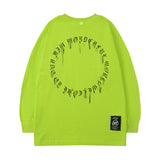 Men Long Sleeve Shirt round Neck Sweater Men's Spring and Autumn Loose Long Sleeve T-shirt Women's Coat
