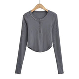 Women T-shirt Long Sleeve Pullover T-shirt Top