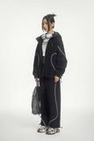 Unisex Jacket Autumn Sports Style Contrast Color Coat