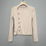 Women's Long Sleeve Shirt Bottoming Shirt Women's Slim Top Women's Spring and Autumn