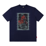 Men T Shirt Printed Short Sleeve T-shirt Men's and Women's Printed Loose