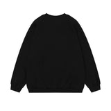 Men Hoodie Printed Loose Sweatshirt Men's Spring and Autumn Long Sleeve round Neck
