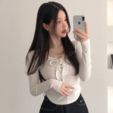 Women Long Sleeve Shirt Waist-Controlled Top Women's Spring