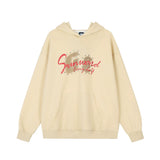 Men Hoodie Fall/Winter Hoodie Rivet Letter Printed Loose Long Sleeves Leisure Pullover Hoodie