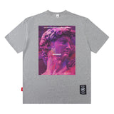 Men T Shirt Hip-Hop Fashionable Brand Vintage Pop Print Summer Short Sleeve T-shirt Men