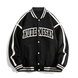 Varsity Jacket Vintage Baseball Uniform Men's and Women's Embroidered Couple Baggy Coat