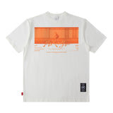 Men T Shirt Vintage Print Short Sleeves T-shirt Men and Women Ins Casual