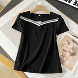Women T-Shirt Women's Summer T-shirt Design Short-Sleeved T-shirt Bottoming Shirt Top