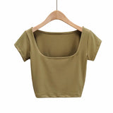 Women T-Shirt Vintage Top Sleeve T