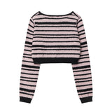 Women Sweater Girls' Short Sweater Autumn Leisure Knitted Coat