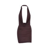 Women Dresses Summer Women's Sexy Low Cut Backless Dress