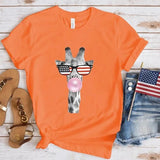 Women's Independence Day T Shirt round Neck Short Sleeve T-shirt