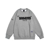 Unisex Jacket Autumn Letter Print Pullover Sweater