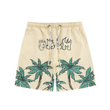 Palm Angle Shorts Palm Angels Letter Printed Casual Shorts Men's and Women's Beach Pants