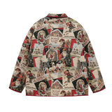 Unisex down jacket men's winter quilted outwearretro
