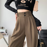 Palazzo Pants High Waist Wide Leg Pants for Women Spring and Autumn Loose Drooping Casual Suit Pants