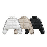 Unisex Jacket Winter Stand Collar Short Bread Coat