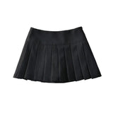 Women Skirt Pleated Skirt High Waist Side Slit Skirt Skirt