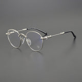 CHH Chrome Hearts Glasses Versatile Literary Retro Round Frame Plain Myopia Glasses Frame