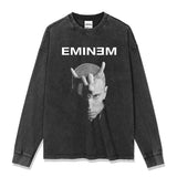Detroit Eminem T Shirt Vintage Washed Old Cotton T-Shirt