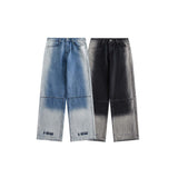 Unisex Pants Autumn Embroidery Denim Washable Pants