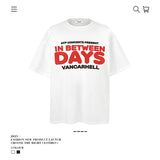 American vintage street T-shirt men's loose casual half sleeve