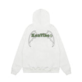 Men Hoodie Embroidered Hoodie Men's Spring and Autumn Loose Pullover Top