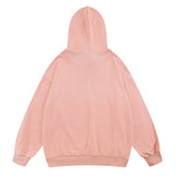 Men Hoodie Printed Washed Distressed Hooded Sweater Men's Long Sleeve Autumn and Winter