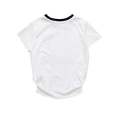 Women T-shirt Letter Printed T-shirt Women's Summer Short Sleeve Casual round Neck