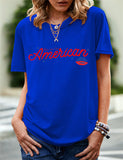 Women's Independence Day T Shirt Printed Short-Sleeved T-shirt