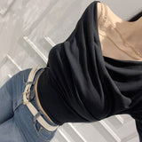 Women Long Sleeve Shirt Short Top