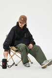 Unisex Jacket Autumn Contrast Color Flight Jacket Women's Clothing