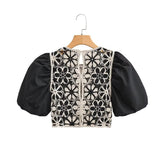 Women T-shirt Early Autumn Women's Wear O-neck Short Shirt Top