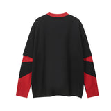 Unisex long-sleeved shirt autumloose color matching