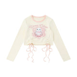 Women Long Sleeve T-Shirt Printed Short-Sleeved T-shirt Women's Spring and Autumn Casual