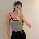 Women Long Sleeve Shirt Suit U-Neck Hanging T-shirt Long Sleeve Top