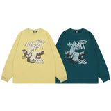 Men Long Sleeve Shirt Ancient Casual Long Sleeve T-shirt Men and Women Autumn All-Matching Base